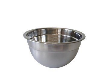Миска кухонная для миксера из нержавеющей стали глубокая матовая D 18 cm H 10 cm 1,5 л Нержавейка высший сорт 18036 фото