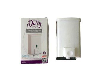 Дозатор пластиковый емкость для жидкого мыла на стену Y-025 classik Dolly 500 мл 07806 фото