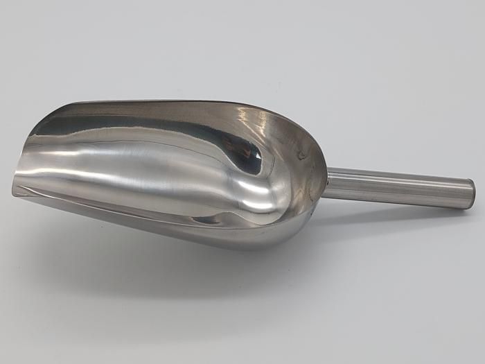 Совок для льда сыпучих продуктов и круп нержавейка L 27 cm/чаша 18*12 cm вместимость 400 грамм 14598 фото