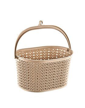Корзина ведро для прищепок пластиковая Корзинка Senyayla Plastik 2153 Колосок 22,5*17 cm H 13 cm 17704 фото