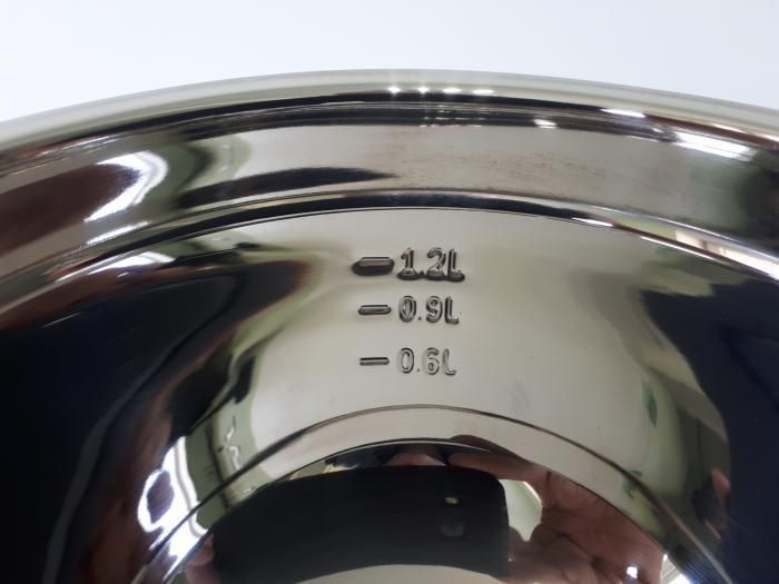 Миска кухонная для миксера из нержавеющей стали глубокая матовая D 20 cm H 11 cm 2,1 л Нержавейка высший сорт 18037 фото