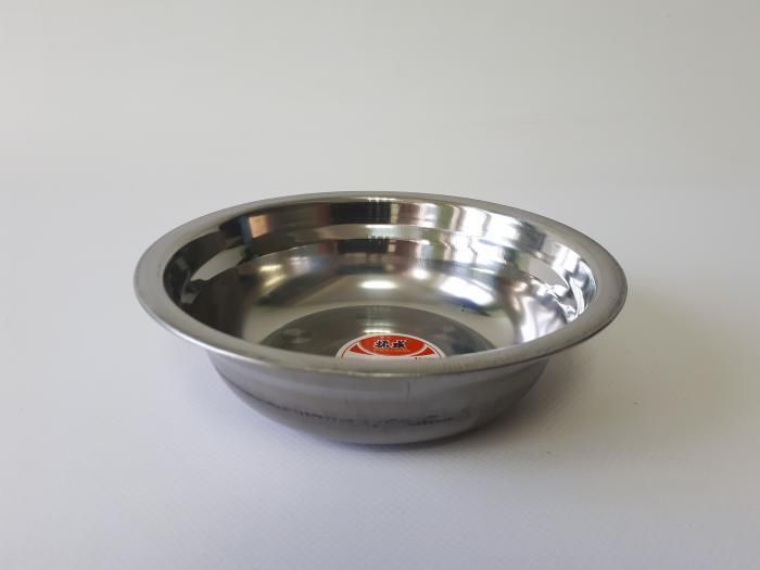 Миска кухонна з нержавіючої сталі глибока D 15 cm H 4,2 cm 300 мл для їдальні Нержавіюча сталь 20234 фото
