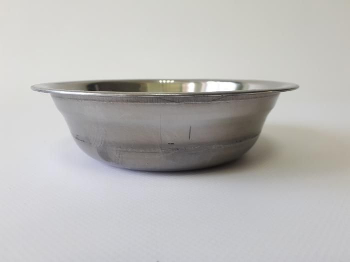 Миска кухонна з нержавіючої сталі глибока D 15 cm H 4,2 cm 300 мл для їдальні Нержавіюча сталь 20234 фото