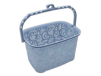Корзина ведро для прищепок пластиковая Корзинка Tuffex 8035 Ажур 21*15 cm H 13,5 cm 3 литра 18667 фото