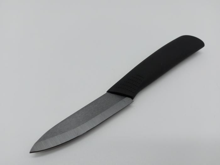 Нож кухонный черный для чистки и нарезки овощей и фруктов L 18 cm лезвие 8 cm Кухонные ножи и подставки 17970 фото