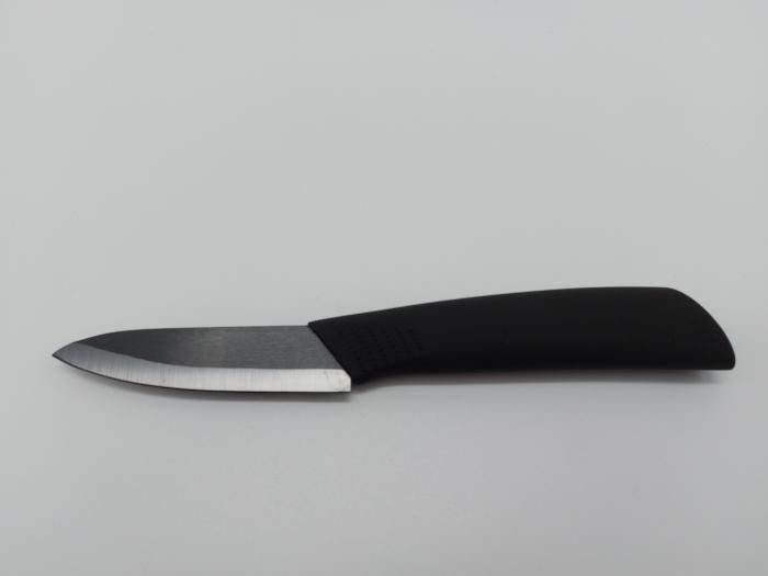 Нож кухонный черный для чистки и нарезки овощей и фруктов L 18 cm лезвие 8 cm Кухонные ножи и подставки 17970 фото