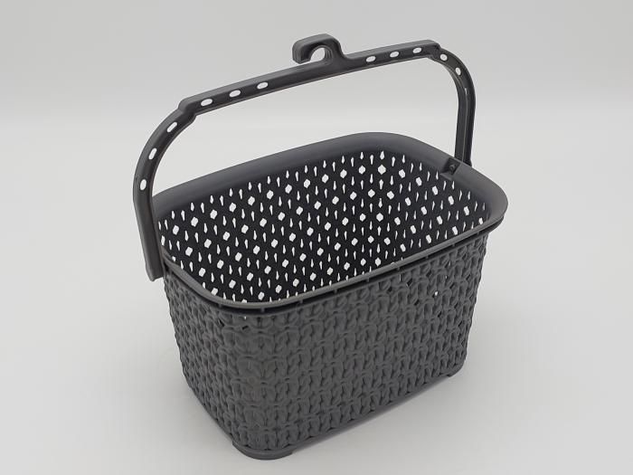 Корзина ведро для прищепок пластиковая Корзинка Tuffex 4035 Сетка 21*15 cm H 13,5 cm 3 литра 18659 фото